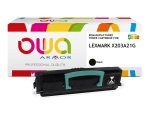 Toner remanufacturé OWA - standard - Noir - pour LEXMARK X203A21G, X203A11G