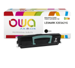 Toner remanufacturé OWA - standard - Noir - pour LEXMARK X203A21G, X203A11G
