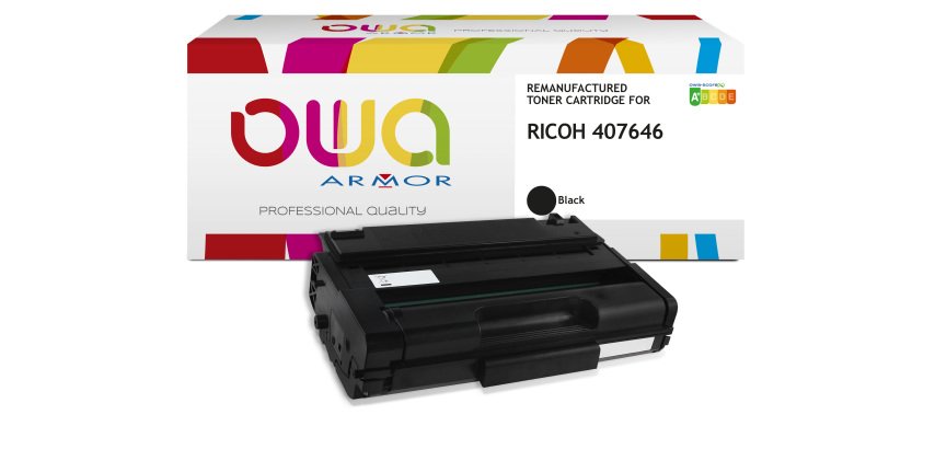 OWA wiederaufbereiteter Toner - Standard - Schwarz - für RICOH 407646
