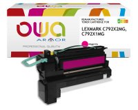 Toner remanufacturé OWA - haute capacité - pour LEXMARK C792X2CG, C792X1CG
