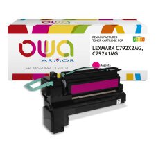 Toner remanufacturé OWA - haute capacité - pour LEXMARK C792X2MG, C792X1MG