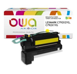 Toner remanufacturé OWA - haute capacité - pour LEXMARK C792X2CG, C792X1CG