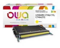 Toner remanufacturé OWA - standard - pour LEXMARK C746A1CG, C746A2CG