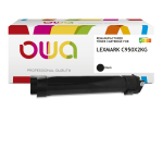 Toner remanufacturé OWA - standard - Noir - pour LEXMARK C950X2KG