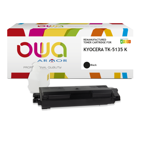 Toner remanufacturé OWA - standard - Noir - pour KYOCERA TK-5135 K