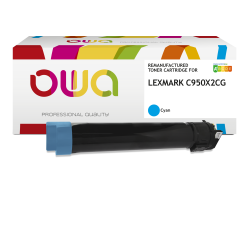 Toner remanufacturé OWA - standard - pour LEXMARK C950X2CG