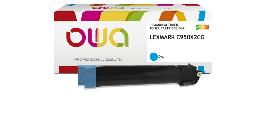 Toner remanufacturé OWA - standard - pour LEXMARK C950X2CG