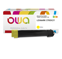 Toner remanufacturé OWA - standard - pour LEXMARK C950X2CG