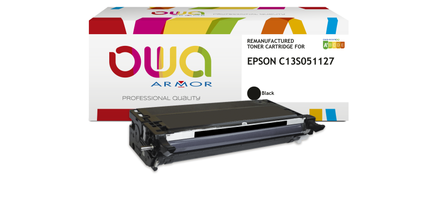Toner remanufacturé OWA - standard - Noir - pour EPSON C13S051127