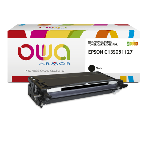 Toner remanufacturé OWA - standard - Noir - pour EPSON C13S051127