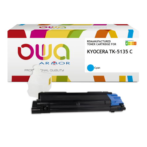 Toner remanufacturé OWA - standard - pour KYOCERA TK-5135 C