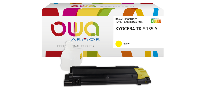 Toner remanufacturé OWA - standard - pour KYOCERA TK-5135 C