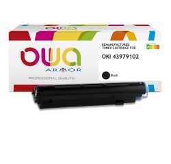 Toner remanufacturé OWA - standard - Noir - pour OKI 43979102
