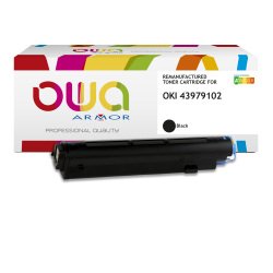 EN_Toner remanufacturé OWA - standard - Noir - pour OKI 43979102