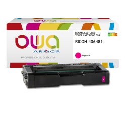 Toner remanufacturé OWA - haute capacité - pour RICOH 406480