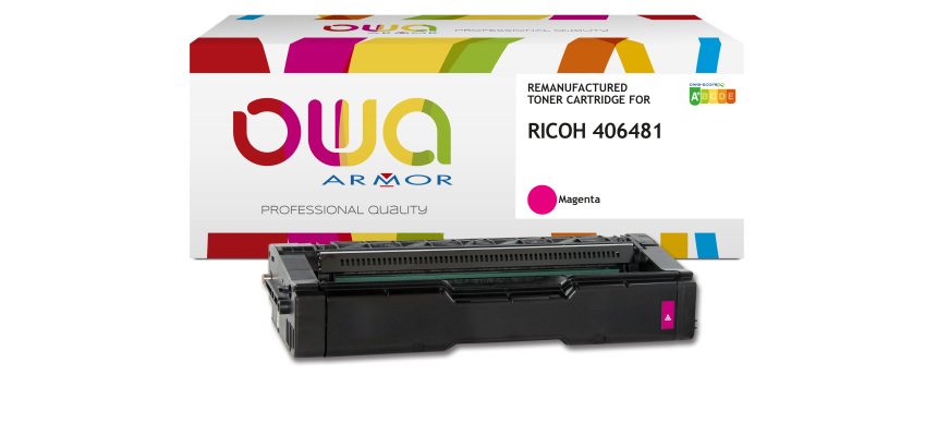 Toner remanufacturé OWA - haute capacité - pour RICOH 406480