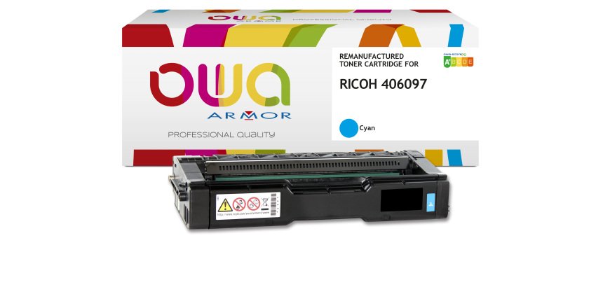 Toner remanufacturé OWA - standard - pour RICOH 406097