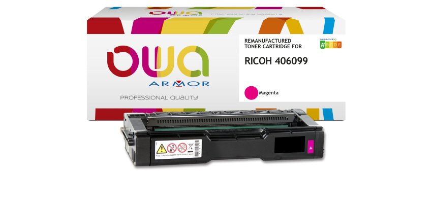 Toner remanufacturé OWA - standard - pour RICOH 406097