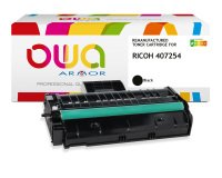 EN_Toner remanufacturé OWA - haute capacité - Noir - pour RICOH 407254