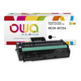 EN_Toner remanufacturé OWA - haute capacité - Noir - pour RICOH 407254