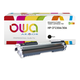 Toner remanufacturé OWA - standard - Noir - pour HP CF 230 A, CANON 051