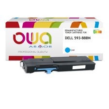 Toner remanufacturé OWA - standard - Cyan - pour DELL 593-BBBN