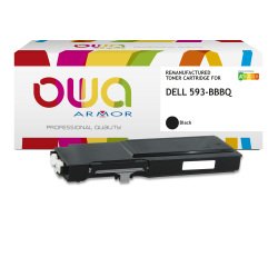 Toner remanufacturé OWA - standard - Noir - pour DELL 593-BBBQ