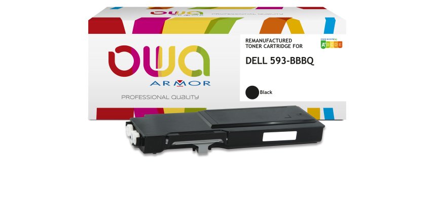 Toner remanufacturé OWA - standard - Noir - pour DELL 593-BBBQ