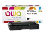Toner remanufacturé OWA - standard - Noir - pour RICOH 407531