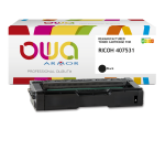 Toner remanufacturé OWA - standard - Noir - pour RICOH 407531