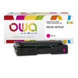 Toner remanufacturé OWA - standard - pour RICOH 407544