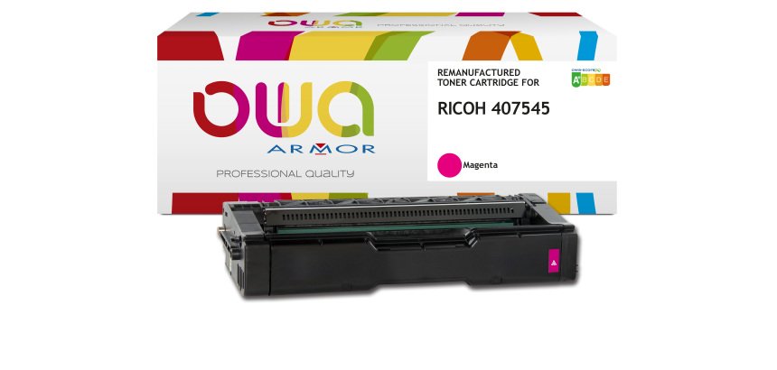 Toner remanufacturé OWA - standard - pour RICOH 407544