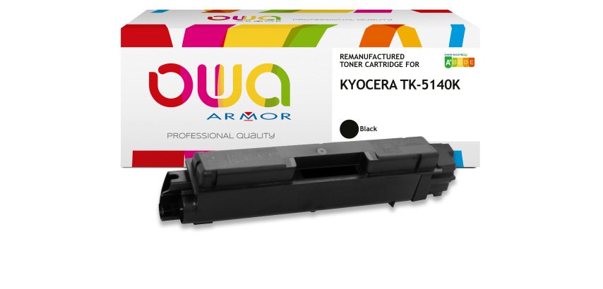 Toner remanufacturé OWA - standard - Noir - pour KYOCERA TK-5140K