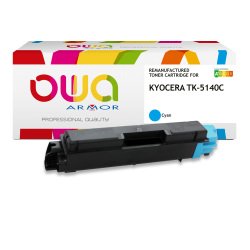 Toner remanufacturé OWA - standard - pour KYOCERA TK-5140 C