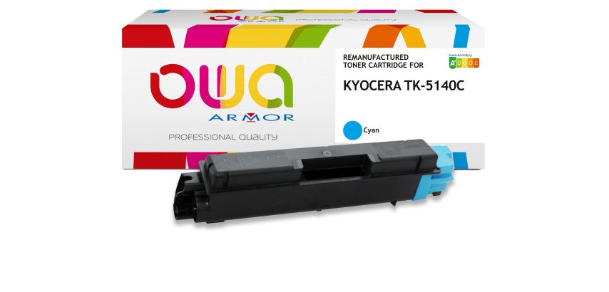 Toner remanufacturé OWA - standard - pour KYOCERA TK-5140 C