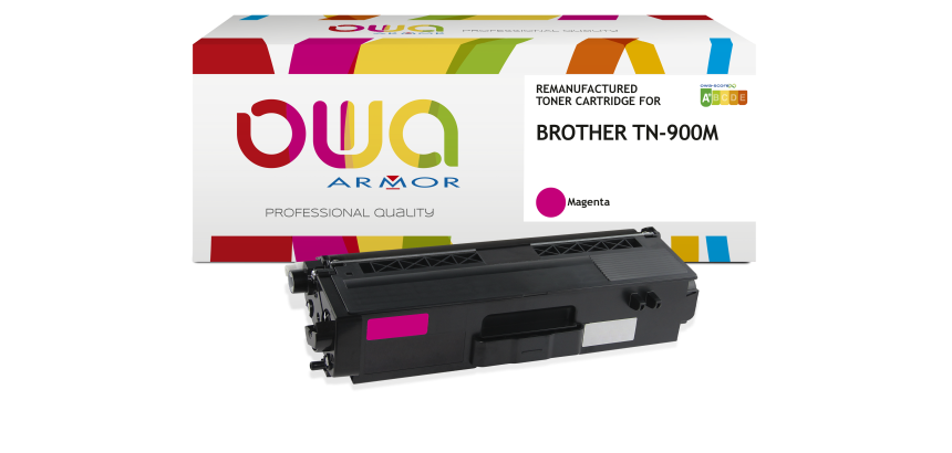 Toner remanufacturé OWA - standard - Magenta - pour BROTHER TN-900M