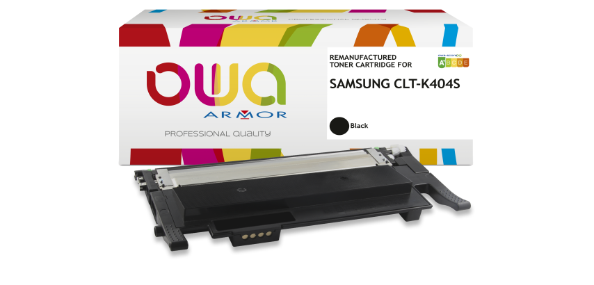 Toner remanufacturé OWA - standard - Noir - pour SAMSUNG CLT-K404S/ELS