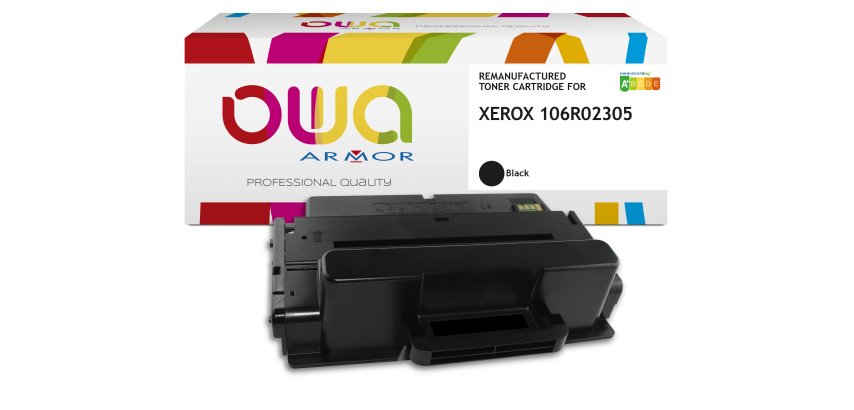 Toner remanufacturé OWA - standard - Noir - pour XEROX 106R02305