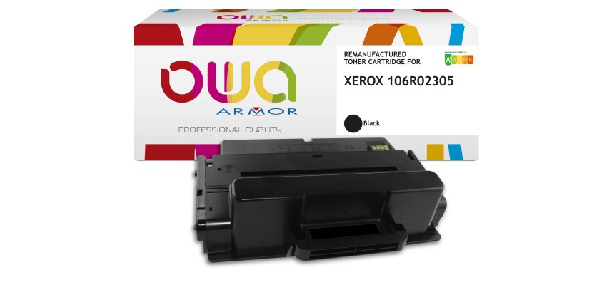 Toner remanufacturé OWA - standard - Noir - pour XEROX 106R02305