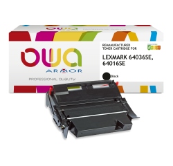 Toner remanufacturé OWA - standard - Noir - pour LEXMARK 64036SE, 64016SE