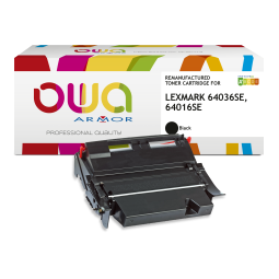 Toner remanufacturé OWA - standard - Noir - pour LEXMARK 64036SE, 64016SE
