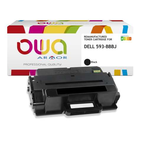 Toner remanufacturé OWA - haute capacité - Noir - pour DELL 593-BBBJ