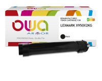 EN_Toner remanufacturé OWA - standard - Noir - pour LEXMARK X950X2KG