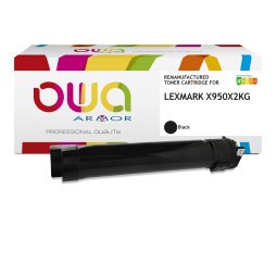 DE_Toner remanufacturé OWA - standard - Noir - pour LEXMARK X950X2KG