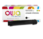 Toner remanufacturé OWA - standard - Noir - pour LEXMARK X950X2KG
