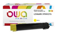 Toner remanufacturé OWA - standard - pour LEXMARK X950X2MG