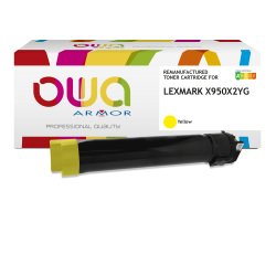 Toner remanufacturé OWA - standard - pour LEXMARK X950X2CG