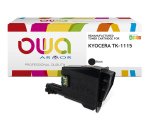 Toner remanufacturé OWA - très très haute capacité - Noir - pour KYOCERA TK-1115