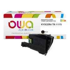 Toner remanufacturé OWA - très très haute capacité - Noir - pour KYOCERA TK-1115