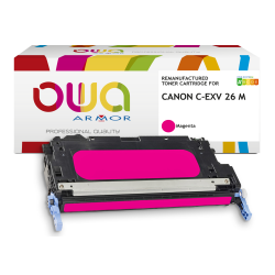 Toner remanufacturé OWA - standard - Magenta - pour CANON C-EXV 26